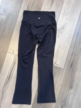 lululemon align wide leg black pants size 6